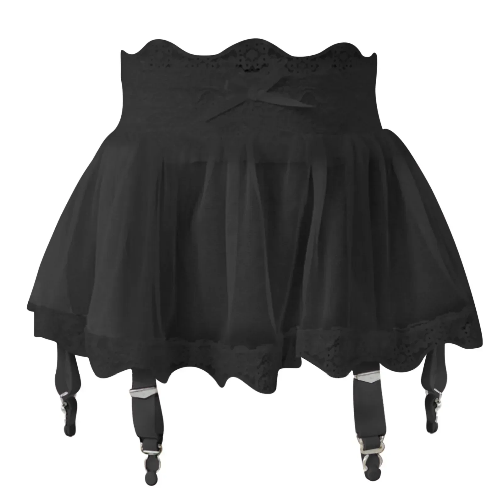 Garter Belt Set - Rok Mini seksi Balut renda pinggang