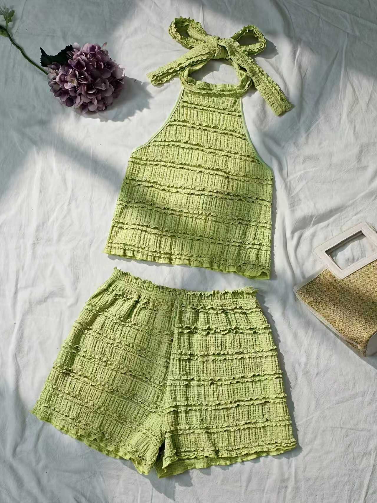 Set Atasan Cami & Hot Pants Ga - Cami Top Lace ulasan dan harga